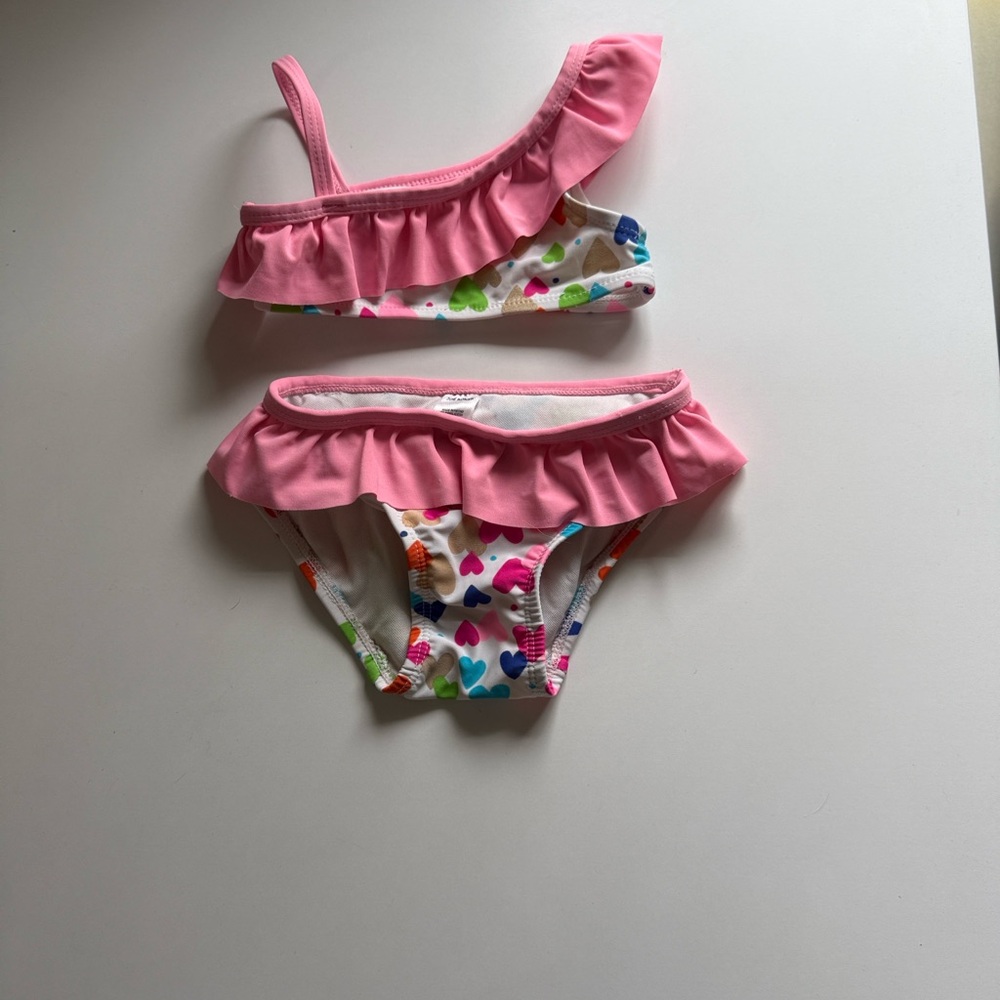 Joe Boxer Pink Ruffle Kids Bikini Set